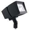 RAB FFLED39Y/PC 39W Arm Mount LED Floodlight, 120V Button Photocell, 3000K (Warm), 3644 Lumens, 82 CRI, 7H x 6V Beam Distribution, Standard Operation, Bronze Finish