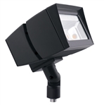 RAB FFLED80/D10/PCS2 80W Arm Mount LED Floodlight, 277V Swivel Photocell, 5000K (Cool), 9672 Lumens, 72 CRI, 208-277V, 7H x 6V Beam Distribution, Dimmable Operation, DLC Listed, Bronze Finish