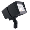 RAB FFLED80NB55/D10/PC2 80W Arm Mount LED Floodlight, 277V Button Photocell, 4000K (Neutral), 7572 Lumens, 71 CRI, 208-277V, 5H x 5V Beam Distribution, Dimmable Operation, DLC Listed, Bronze Finish