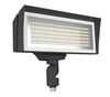 RAB FFLEDM 52W Knuckle Mount LED Floodlight, 4000K/5000K , 8138-10813 Lumens, 82 CRI, Standard Operation, Bronze Finish