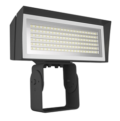 RAB FFLEDMT 52W Trunnion Mount LED Floodlight, 4000K/5000K , 8138-10813 Lumens, 82 CRI, Standard Operation, Bronze Finish