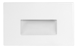 RAB FSLEDH3NW/120 3W LED Steplight Recessed, 4000K (Neutral), 94 Lumens, 82 CRI, 120V, Horizontal Model, White Finish