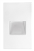 RAB FSLEDV3YW/120 3W LED Steplight Recessed, 3000K (Warm), 92 Lumens, 82 CRI, 120V, Vertical Model, White Finish