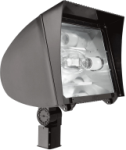 RAB FXL250SFQT/PC FlexFlood XL Flood Light Slipfitter Mount 250W High Pressure Sodium Lamp 120V-277V Bronze Color with Photocontrol
