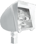 RAB FXL250SFQTW FlexFlood XL Flood Light Slipfitter Mount 250W High Pressure Sodium Lamp 120V-277V White Color