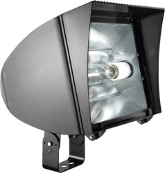 RAB FXL250TQT FlexFlood XL Flood Light Trunnion Mount 250W High Pressure Sodium Lamp 120V-277V Bronze Color