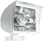 RAB FXL250XQTW FlexFlood XL Flood Light Wall Mount 250W High Pressure Sodium Lamp 120V-277V White Color