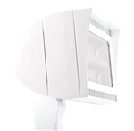 RAB FXLED105SFW/BL 105W Slipfitter Mount LED Floodlight, 5000K (Cool), No Photocell, 120-277V, Bi-Level Operation, White Finish