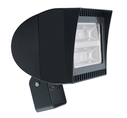 RAB FXLED105T 105W Trunnion Mount LED Floodlight, 5000K (Cool), No Photocell, 120-277V, Standard Operation, Bronze Finish