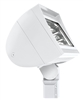 RAB FXLED200SFYW/D10 200W Slipfitter Mount LED Floodlight, 3000K (Warm), No Photocell, 23050 Lumens, 81 CRI, 120-277V, 7H x 6V Beam Distribution, Dimmable Operation, DLC Listed, White Finish