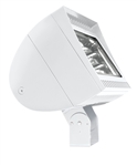 RAB FXLED300TB33W/D10 300W Trunnion Mount LED Floodlight, 5000K (Cool), No Photocell, 34936 Lumens, 72 CRI, 120-277V, 3H x 3V Beam Distribution, Dimmable Operation, DLC Listed, White Finish