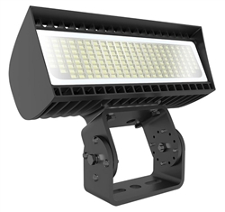 RAB FXLEDST Field Adjustable Light Output 168W/132W/97W/69W, Trunnion Mount LED Floodlight, 4000/5000K, 120-277V, Bronze Finish