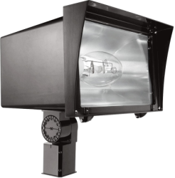 RAB FZS250SFQT Floodzilla Flood Light Slipfitter Mount 250W High Pressure Sodium Lamp 120V-277V Bronze Color