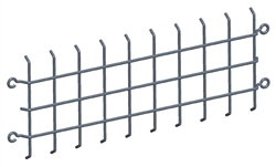 RAB GDFFLED39W Wire Guard, Compatible with FFLED52, FFLED39, FFLED26, Wire Finish