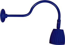 RAB GN1LED13YBL 13W LED Gooseneck No Shade with 24" Goose Arm, 3000K (Warm), Flood Reflector, Royal Blue Finish