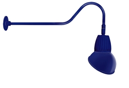 RAB GN2LED13NAD11BL 13W LED Gooseneck Dome Shade with 35" Goose Arm, 4000K (Neutral), Flood Reflector, 11" Angled Dome Shade, Royal Blue Finish