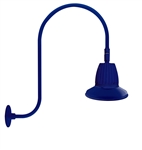 RAB GN3LED13NSST11BL 13W LED Gooseneck Straight Shade with Upcurve 30" High, 25" from Wall Goose Arm, 4000K (Neutral), Spot Reflector, 11" Straight Shade, Royal Blue Finish