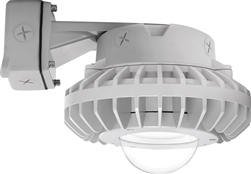 RAB HAZBLED26C 26W Wall Mount LED Hazardous Location Fixture, 5100K (Cool), 2878 Lumens, 70 CRI, Clear Globes, No Guard, Natural Finish