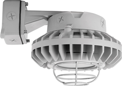 RAB HAZBLED26FF-G 26W Wall Mount LED Hazardous Location Fixture, 5100K (Cool), 2249 Lumens, 69 CRI, Frosted Lens, Wire Guard, Natural Finish