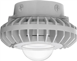 RAB HAZXLED26C 26W Ceiling Mount LED Hazardous Location Fixture, 5100K (Cool), 2878 Lumen, 70 CRI, Clear Globes, No Guard,  DLC Listed, Natural Finish