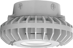 RAB HAZXLED26CF 26W Ceiling Mount LED Hazardous Location Fixture, 5100K (Cool), 2881 Lumen, 69 CRI, Clear Lens, No Guard,  DLC Listed, Natural Finish