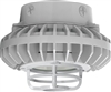 RAB HAZXLED26FF-DG 26W Ceiling Mount LED Hazardous Location Fixture, 5100K (Cool), 2249 Lumen, 69 CRI, Frosted Lens, Die Cast Guard,  DLC Listed, Natural Finish