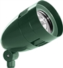 RAB HBLED18NVG/D10 18W LED Bullet Floodlight, 4000K (Neutral), No Photocell, 1464 Lumens, 82 CRI, 120-277V, 5H x 5V Beam Distribution, Dimmable Operation, Not DLC Listed, Verde Green Finish