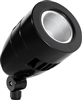 RAB HNLED18B/D10 18W LED Bullet Narrow Spotlight, 5000K (Cool), No Photocell, 1886 Lumens, 67 CRI, 120-277V, 2H x 2V Beam Distribution, Dimmable Operation, DLC Listed, Black Finish