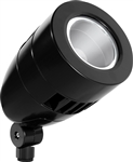 RAB HNLED26YB/480 26W LED Bullet Narrow Spotlight, 3000K (Warm), No Photocell, 1699 Lumens, 81 CRI, 480V, 2H x 2V Beam Distribution, Standard Operation, Not DLC Listed, Black Finish