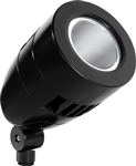 RAB HSLED18B 18W LED Bullet Spotlight, 5000K (Cool), No Photocell, 1997 Lumens, 68 CRI, 120-277V, 3H x 3V Beam Distribution, Standard Operation, Not DLC Listed, Black Finish