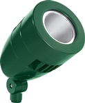 RAB HSLED26NVG/480 26W LED Bullet Spotlight, 4000K (Neutral), No Photocell, 2093 Lumens, 81 CRI, 480V, 3H x 3V Beam Distribution, Standard Operation, Not DLC Listed, Verde Green Finish