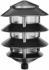 RAB LL22B 4 Tier Lawn Light, 120V 100W Incandescent Lamp, Black