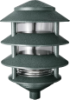 RAB LL22VG 4 Tier Lawn Light, 120V 100W Incandescent Lamp, Verde Green