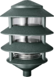 RAB LL22VG 4 Tier Lawn Light, 120V 100W Incandescent Lamp, Verde Green