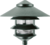 RAB LL23VG 4 Tier Lawn Light with 10" Top Tier, 120V 100W Incandescent Lamp, Verde Green