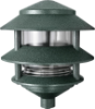 RAB LL322VG 3 Tier Lawn Light, 120V 75W Incandescent Lamp, Verde Green
