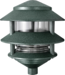 RAB LL322VG 3 Tier Lawn Light, 120V 75W Incandescent Lamp, Verde Green