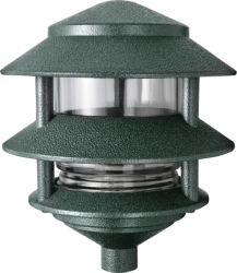 RAB LL322VG/F13 3 Tier Lawn Light, 120V 13 watts Compact Fluorescent Lamp, Verde Green