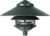 RAB LL323VG/F13 3 Tier Lawn Light with 10" Top Tier, 120V 13 watts Compact Fluorescent Lamp, Verde Green