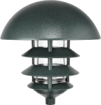 RAB LLD4VG 4 Tier Lawn Light with Dome Top, 120V 100W Incandescent Lamp, Verde Green