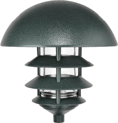 RAB LLD4VG/F13 4 Tier Lawn Light with Dome Top, 120V 13 watts Compact Fluorescent Lamp, Verde Green