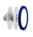 RAB LRFGNLEDBL Lens/Reflector Kit, Clear Lens, Compatible with Gooseneck Fixture,  Royal Blue Finish