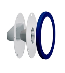 RAB LRFGNLEDBL Lens/Reflector Kit, Clear Lens, Compatible with Gooseneck Fixture,  Royal Blue Finish