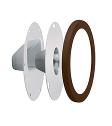 RAB LRFGNLEDBWN Lens/Reflector Kit, Clear Lens, Compatible with Gooseneck Fixture,  Brown Finish