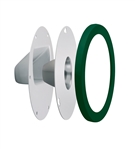 RAB LRFGNLEDG Lens/Reflector Kit, Clear Lens, Compatible with Gooseneck Fixture,  Hunter Green Finish