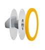 RAB LRFGNLEDYL Lens/Reflector Kit, Clear Lens, Compatible with Gooseneck Fixture,  Yellow Finish