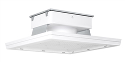 RAB MASI20-200NW/D10 200W 20" x 20" MASI Gas Station Flush Mount Canopy LED Fixture, 4000K (Neutral), No Photocell, 29172 Lumens, 72 CRI, 120-277V, Dimmable Operation, DLC Listed, White Finish