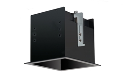 RAB MD1RTB 1 Fixture Head Recessed Remodeler Housing, 90 CRI, 1/2" Trim Style, Black Finish