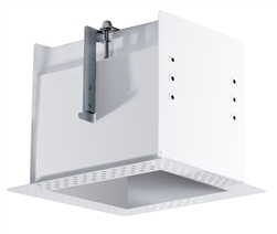 RAB MD1RTLW 1 Fixture Head Recessed Remodeler Housing, 90 CRI, Trimless Style, White Finish