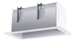 RAB MD2RTLW 2 Fixture Heads Recessed Remodeler Housing, 90 CRI, Trimless Style, White Finish